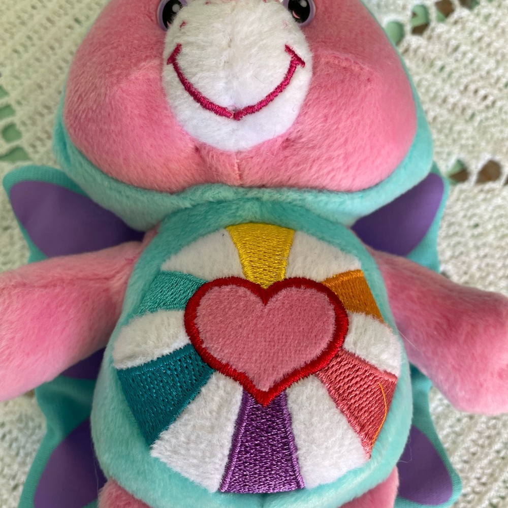 Care bear plush stuffed animal Hopeful Heart bear. 10” - Picture 4 of 8